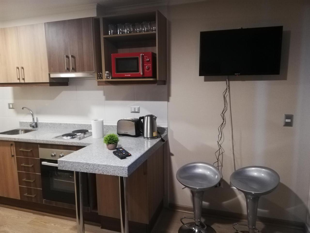 Depto Estudio 1811 Edificio Centro Blanco Con Estacionamiento Temuco Zewnętrze zdjęcie